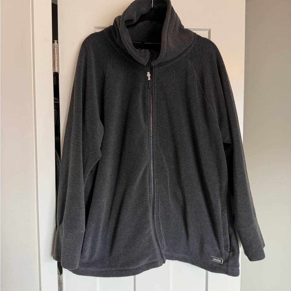 Calvin Klein Performance Gray Fleece Jacket 3X